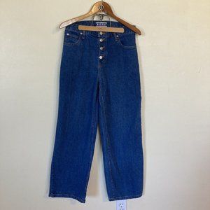 Vintage Bolero High Waisted Relaxed Fit Mom Jeans Size 15/16 Dark Wash